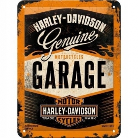 Metalinė lentelė HARLEY-DAVIDSON GARAGE 15x20