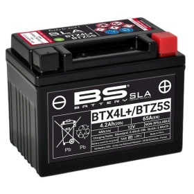 Akumuliatorius BS BATTERY SLA BTX4L+ / BTZ5S 12V 4.2AH