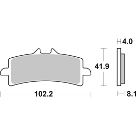 Sbs Brakepads 901DS-1 Dual Sinter Aprilia / Bimota / Ducati / Kawasaki / MV Agusta / Triumph