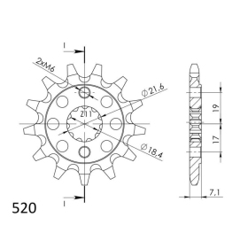 Supersprox / JT Front sprocket 1321.13 13t