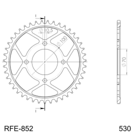 Supersprox / JT Rear sprocket 852.41 41t