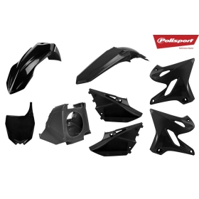 Polisport plastikų komplektas YZ125 / 250 2002-2021 Juoda