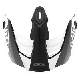 CKX Titan Airflow Extra Helmet Peak White Glossy