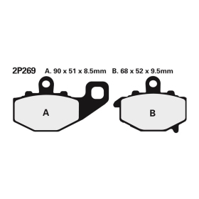 NISSIN Brake pads Kawasaki ER-6 / GPZ / Ninja / ZX-10R/6/9R / Versys / Z / ZR / ZZR 93-24