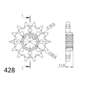 Priekinė žvaigždutė Supersprox / JT 409.14