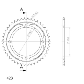 Supersprox / JT Rear sprocket 1466.46 46t