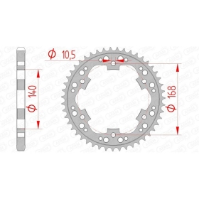 AFAM Steel Standard Rear Sprocket 92635 - 525 BMW F650GS/F700GS/F800S/F800R 2008-2019