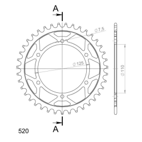 Supersprox / JT Rear sprocket 13,41 41t