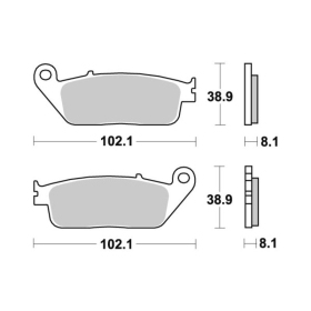 Sbs Brakepads 627HF Ceramic BUELL / CAGIVA / HONDA / KAWASAKI / SUZUKI / TRIUMPH / YAMAHA