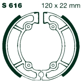 AIR Brake Shoes Suzuki RM 125/250 120x22mm