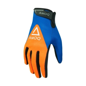 AMOQ Ascent V2 Textile Gloves Blue / Orange