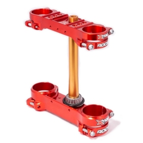 XTRIG ROCS Tech Triple Clamp Red GAS GAS EC / RIEJU MR 250-300cc 2018-2021 (offset 22,5mm)