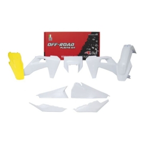 RACETECH Plastic Kit HUSQVARNA FE/ TE 150/450 2020-2023 White/ Yellow