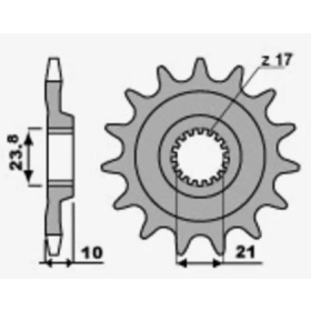 PBR Steel Standard Front Sprocket 2260 - 520 SUZUKI RM-Z 450 2013-2018