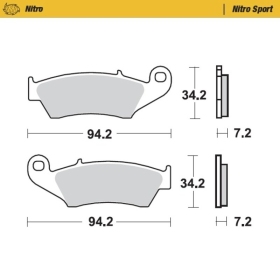 Moto-Master Nitro Brakepads Aprilia/ Beta/ Gas Gas/ Honda/ Kawasaki/ Suzuki/ Yamaha