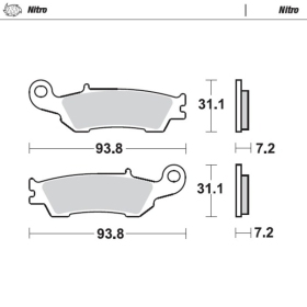 Moto-Master Brakepads Yamaha