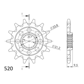 Supersprox / JT Front sprocket 1441.14 SC 14t