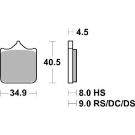 Sbs Brakepads 870DS-1 Dual Sinter BMW