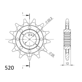 Supersprox / JT Front sprocket 715.12