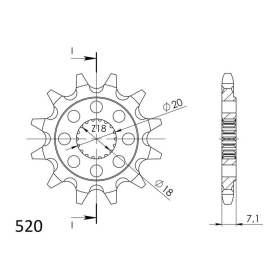 Supersprox / JT Front sprocket 427.13 SC