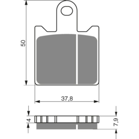 GOLDFREN Brake Pads 249 S3 Kawasaki