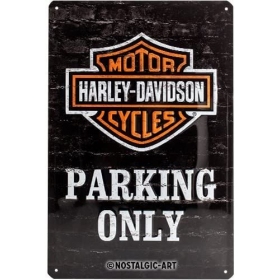 Metal tin sign HARLEY-DAVIDSON PARKING 20x30