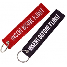 Keychain "INSERT BEFORE FLIGHT"