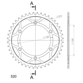 Supersprox / JT Rear sprocket 808.43 43t