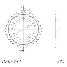 Supersprox / JT Rear sprocket 744.39