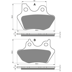 GOLDFREN Brake Pads 181 AD HARLEY-DAVIDSON