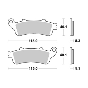  Sbs Brakepads 736HF Ceramic HONDA