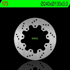 NG BRAKES 173 Round Fixed Brake Disc KAWASAKI KDX / KLR / KMX 200-250 78-99