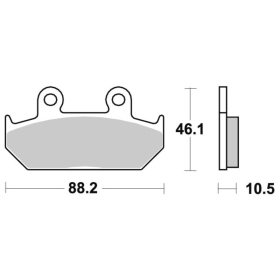 Sbs Brakepads 647HF Ceramic Cagiva / Honda