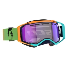 Scott Goggle Prospect Snow Cross LS blue/orange / light sensitive blue chrome