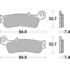 Sbs Brakepads 965SI Sintered Offroad FANTIC / YAMAHA