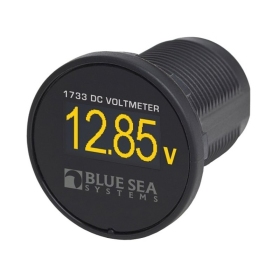 Blue Sea mini oled voltmetras Geltona