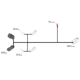 DENALI Plug-&-Play DialDim Wiring Adapter DUCATI DESERT X 937 2022->