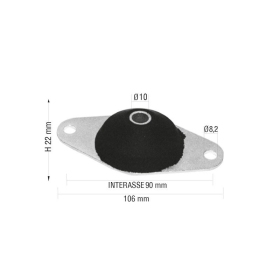 Engine support rubber 10mm Chatenet