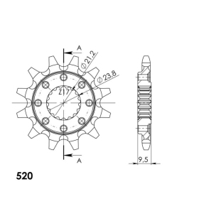 Supersprox / JT Front sprocket 284.12 12t