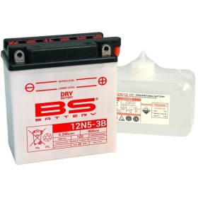 BS BATTERY Battery Conventional with Acid Pack - 12N5-3B 12V 5.3AH