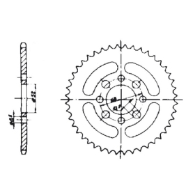 Forte Rear sprocket 35 teeth 420 Suzuki PV50