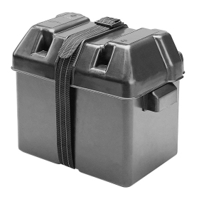 Battery box with fastening strap 28x19,5x20cm