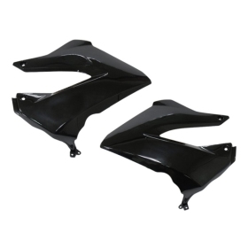 Front side cover kit Black Tec-X Derbi Senda R / SM / Gilera RCR / SMT 50cc 00-10 2pcs