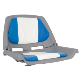 OS FISHERMANS SEAT FOLDING PADDED BLUE / WHITE