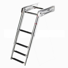 Qvarken Telescopic foldaway ladder 4-steps