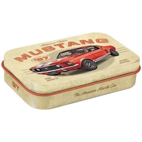 Box of mint sweets FORD MUSTANG GT 1967 60x95x20mm 1pc