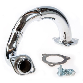 Turbo Kit Exhaust header pipe chrome DERBI 50 2T