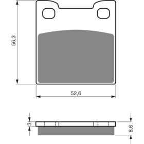 GOLDFREN Brake Pads 129 AD SUZUKI RF