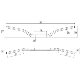 Universalus aliuminis vairas 756mm TOMMASELLI HRN 