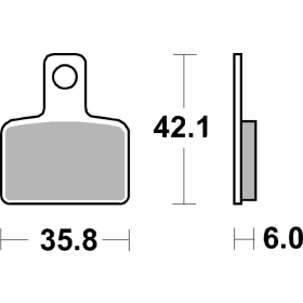 Sbs Brakepads 895HF Ceramic Betamotor EVO